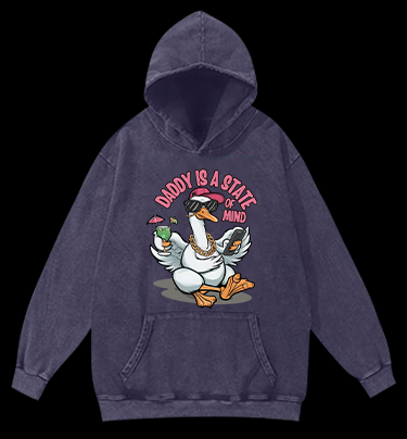Swag Goose State Vintage Washed 100% Cotton Hoodie