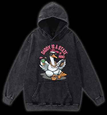 Swag Goose State Vintage Washed 100% Cotton Hoodie