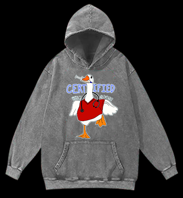Doctor Goose Madness Vintage Washed 100% Cotton Hoodie