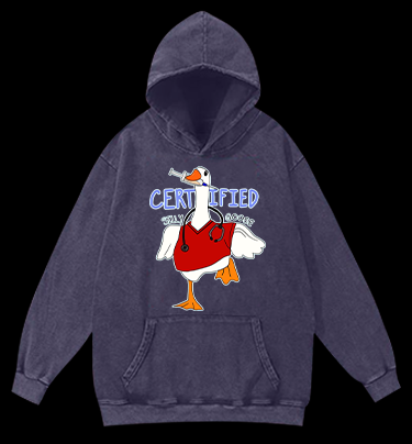 Doctor Goose Madness Vintage Washed 100% Cotton Hoodie