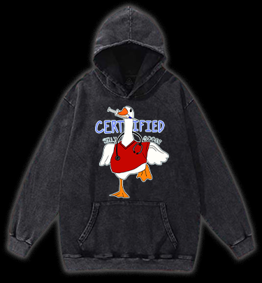 Doctor Goose Madness Vintage Washed 100% Cotton Hoodie