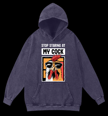 Rooster Talk Vintage Washed 100% Cotton Hoodie