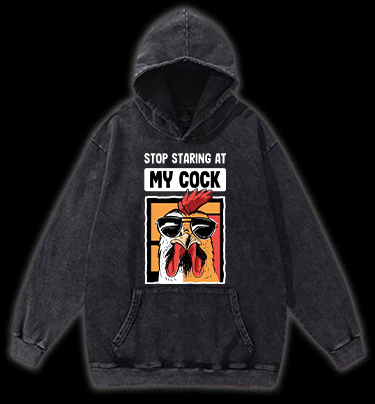 Rooster Talk Vintage Washed 100% Cotton Hoodie