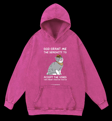 Philosophical Cat Vintage Washed 100% Cotton Hoodie