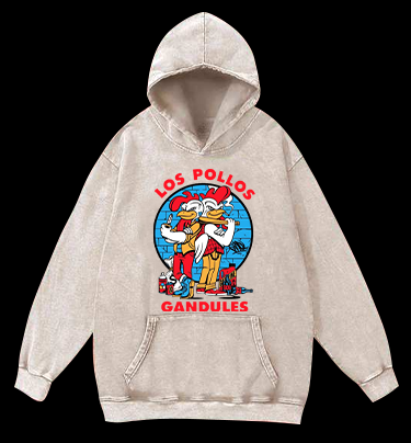 Road Roosters Vintage Washed 100% Cotton Hoodie