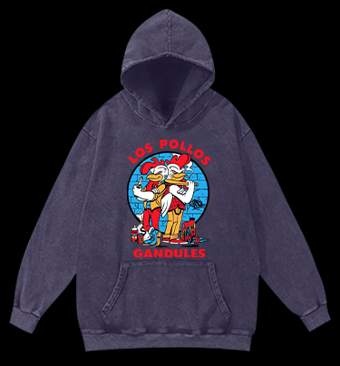 Road Roosters Vintage Washed 100% Cotton Hoodie