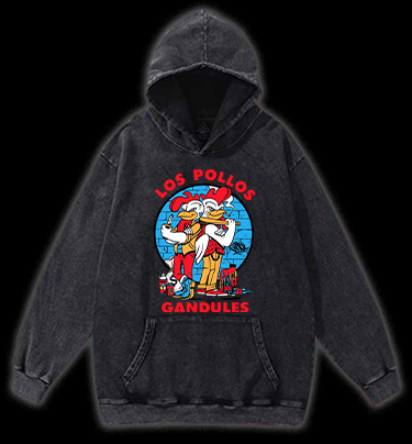Road Roosters Vintage Washed 100% Cotton Hoodie