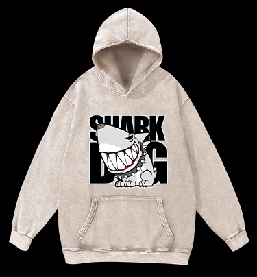 Land Shark Vintage Washed 100% Cotton Hoodie
