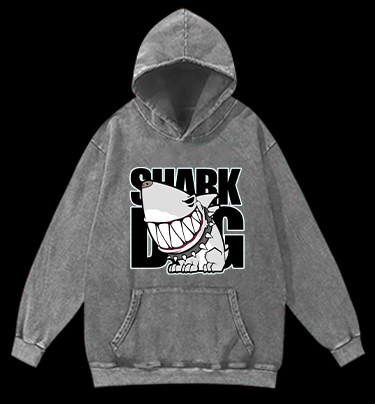 Land Shark Vintage Washed 100% Cotton Hoodie