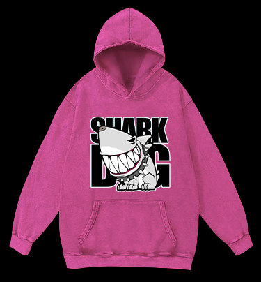 Land Shark Vintage Washed 100% Cotton Hoodie