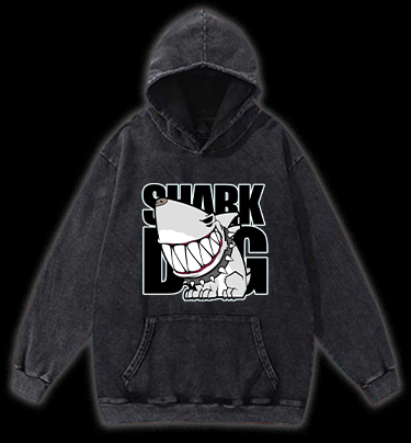 Land Shark Vintage Washed 100% Cotton Hoodie