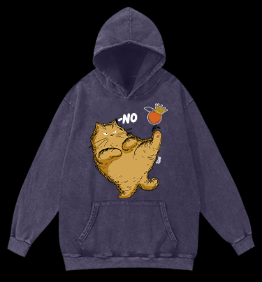 Orange? No! Vintage Washed 100% Cotton Hoodie