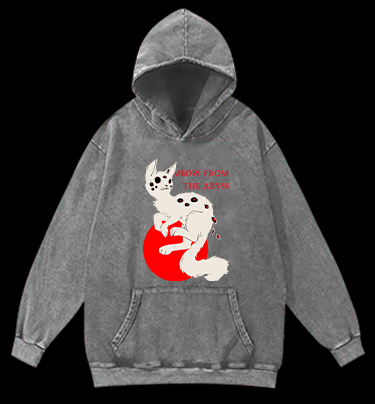 Purr-anormal Vision Vintage Washed 100% Cotton Hoodie