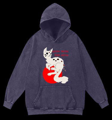 Purr-anormal Vision Vintage Washed 100% Cotton Hoodie