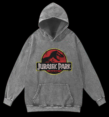 JURASSIC PARK Vintage Washed 100% Cotton Hoodie