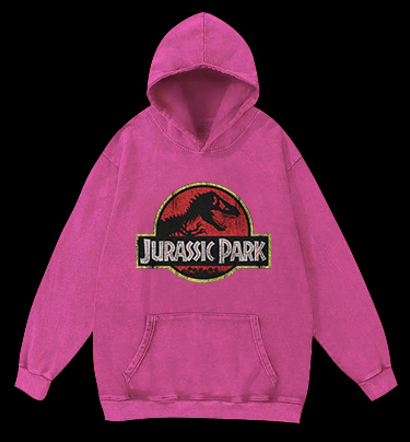 JURASSIC PARK Vintage Washed 100% Cotton Hoodie