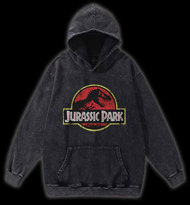 JURASSIC PARK Vintage Washed 100% Cotton Hoodie
