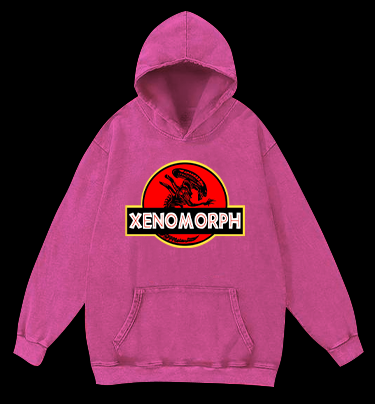 Xenomorph Park Vintage Washed 100% Cotton Hoodie