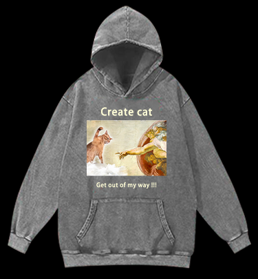 Get Out of My Way Vintage Washed 100% Cotton Hoodie