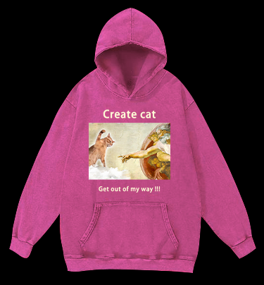 Get Out of My Way Vintage Washed 100% Cotton Hoodie