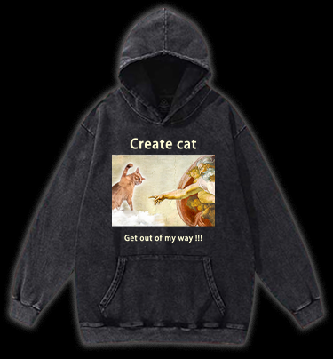 Get Out of My Way Vintage Washed 100% Cotton Hoodie