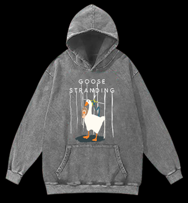 Goose Stranding Vintage Washed 100% Cotton Hoodie