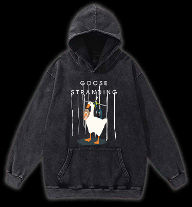 Goose Stranding Vintage Washed 100% Cotton Hoodie