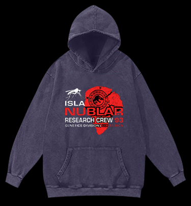JURASSIC PARK Vintage Washed 100% Cotton Hoodie