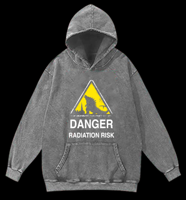 Radiation Risk Vintage Washed 100% Cotton Hoodie