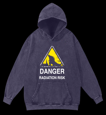 Radiation Risk Vintage Washed 100% Cotton Hoodie
