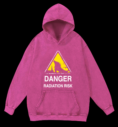Radiation Risk Vintage Washed 100% Cotton Hoodie