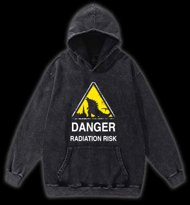 Radiation Risk Vintage Washed 100% Cotton Hoodie