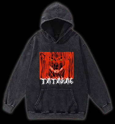 Attack on Titan Monster Vintage Washed 100% Cotton Hoodie
