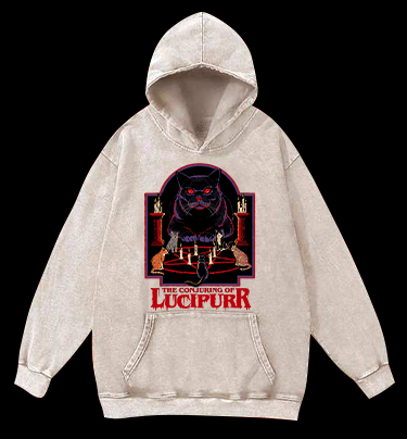 The Conjuring of Lucipurr Vintage Washed 100% Cotton Hoodie
