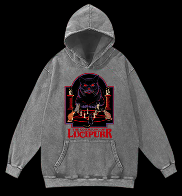 The Conjuring of Lucipurr Vintage Washed 100% Cotton Hoodie