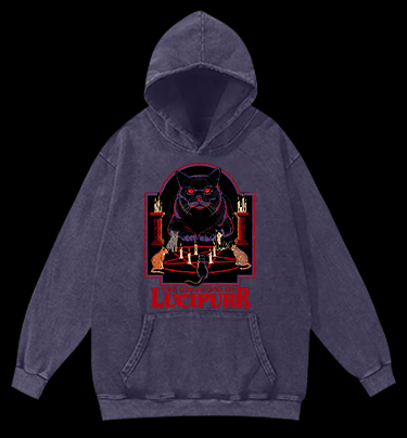 The Conjuring of Lucipurr Vintage Washed 100% Cotton Hoodie