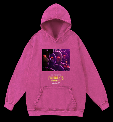 FIVE NIGHTS AT FREOOY'S Bear Vintage Washed 100% Cotton Hoodie