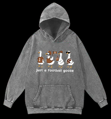 Just a football usa goose Vintage Washed 100% Cotton Hoodie
