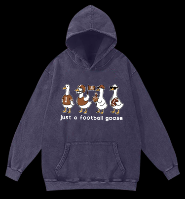Just a football usa goose Vintage Washed 100% Cotton Hoodie
