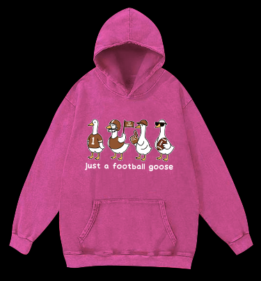 Just a football usa goose Vintage Washed 100% Cotton Hoodie