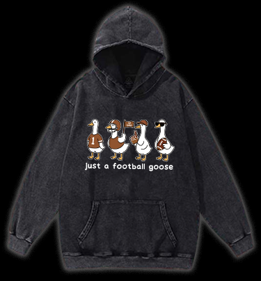 Just a football usa goose Vintage Washed 100% Cotton Hoodie