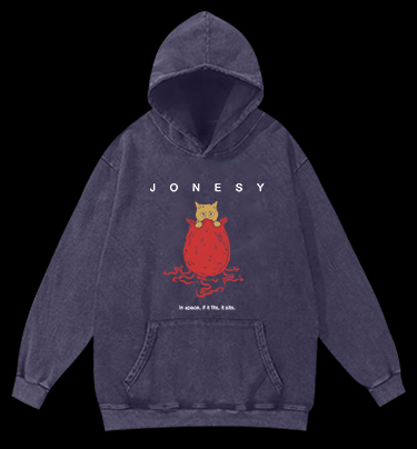 Alien:Jonesy Vintage Washed 100% Cotton Hoodie
