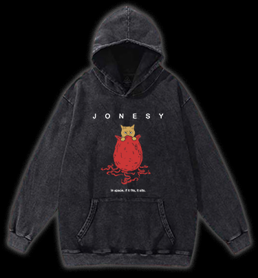 Alien:Jonesy Vintage Washed 100% Cotton Hoodie