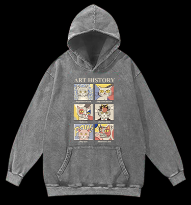 ART HISTORY Vintage Washed 100% Cotton Hoodie