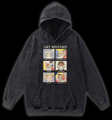 ART HISTORY Vintage Washed 100% Cotton Hoodie