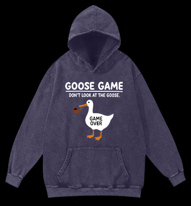 Goose Game Vintage Washed 100% Cotton Hoodie