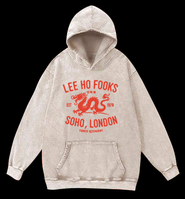 Lee Ho Fook MonsterVintage Washed 100% Cotton Hoodie