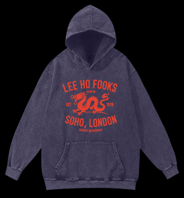 Lee Ho Fook MonsterVintage Washed 100% Cotton Hoodie
