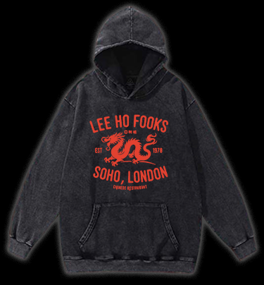 Lee Ho Fook MonsterVintage Washed 100% Cotton Hoodie