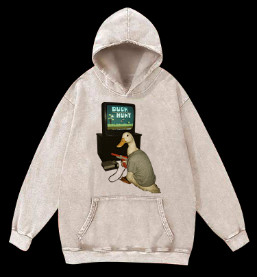 Duck Hunt Vintage Washed 100% Cotton Hoodie